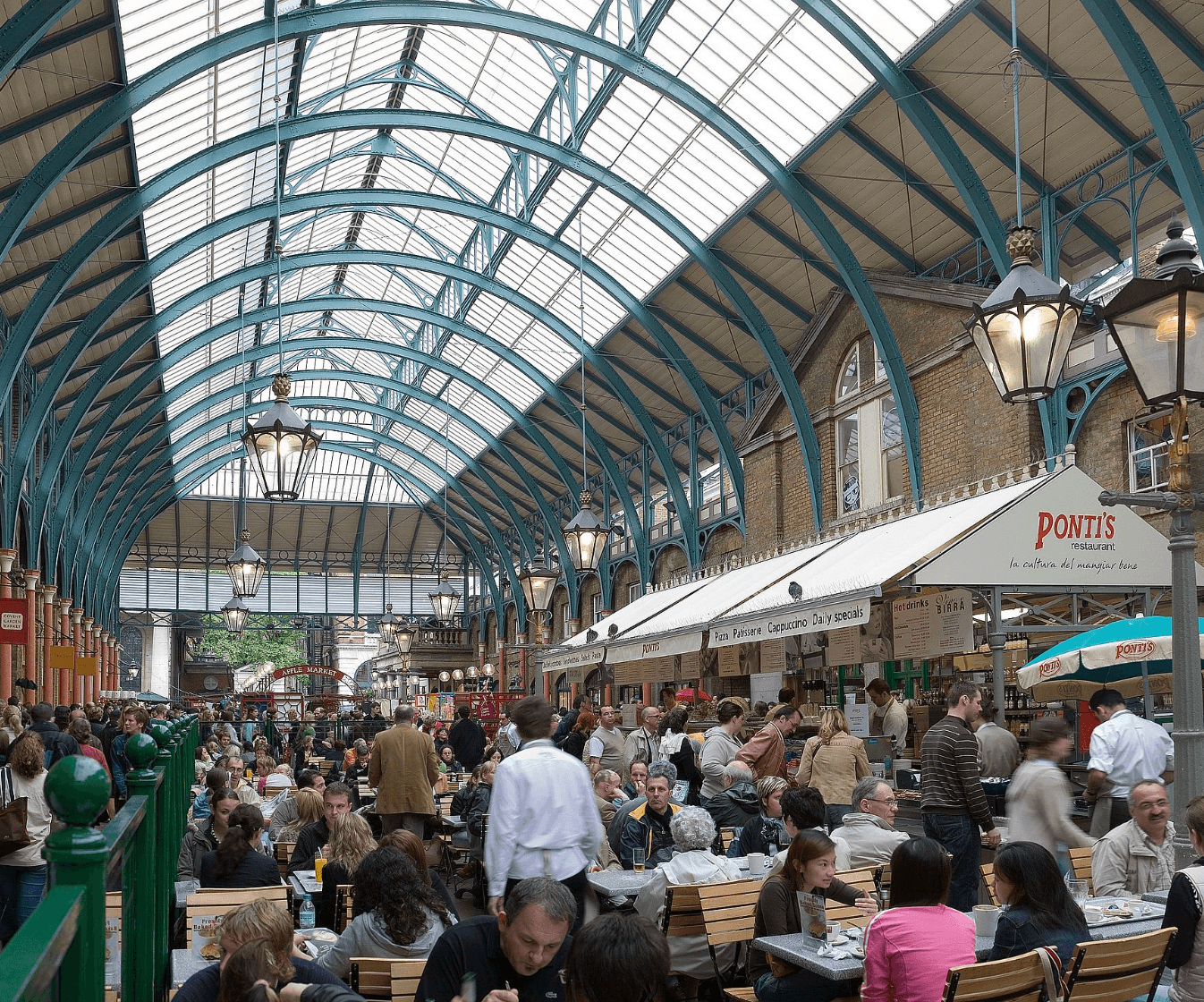 photo d'illustration du marché couvert de covent garden à Londres